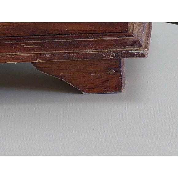 Vintage Wooden Storage Chest Lid & Metal Latch - Picture 8 of 16